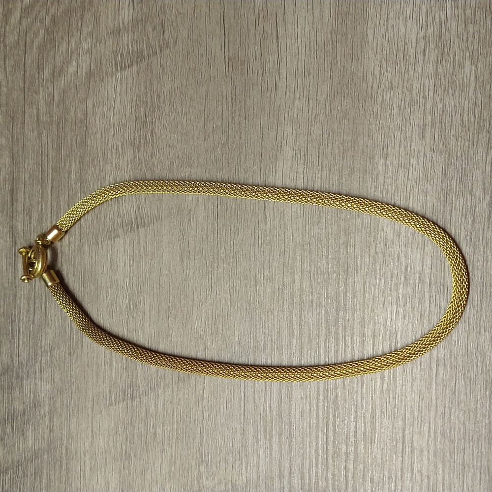 Snakelink Goldtone Clasp Necklace
